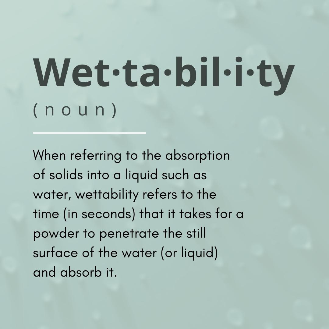 Definition of surfactant wettability